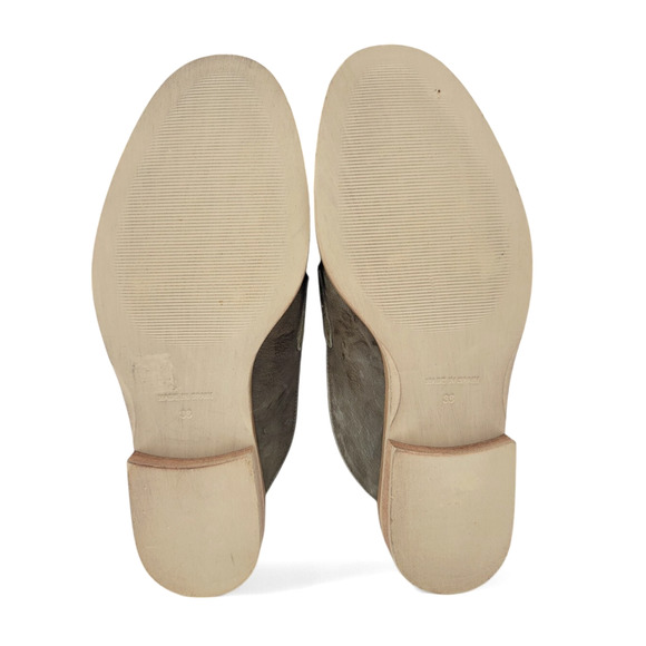 Sundance Green Leather Mule Slides Women’s Size 38 | Western Embroidered Slip-On - Picture 4 of 4